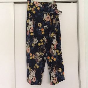 Zara Floral wavy loose pants